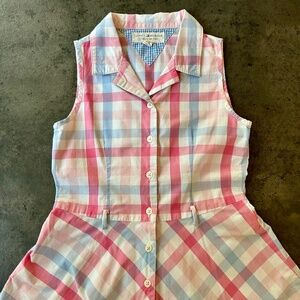 Sleeveless Pastel Plaid Dress by Tommy Hilfiger
